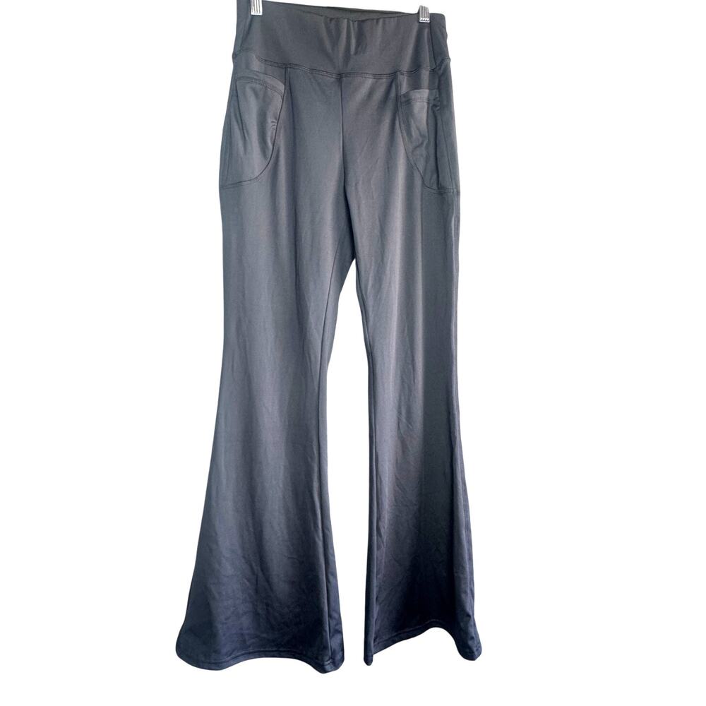 Unbranded Gray Yoga Leggings w/ Pockets NWOT | Large High Waist Stretch Pants